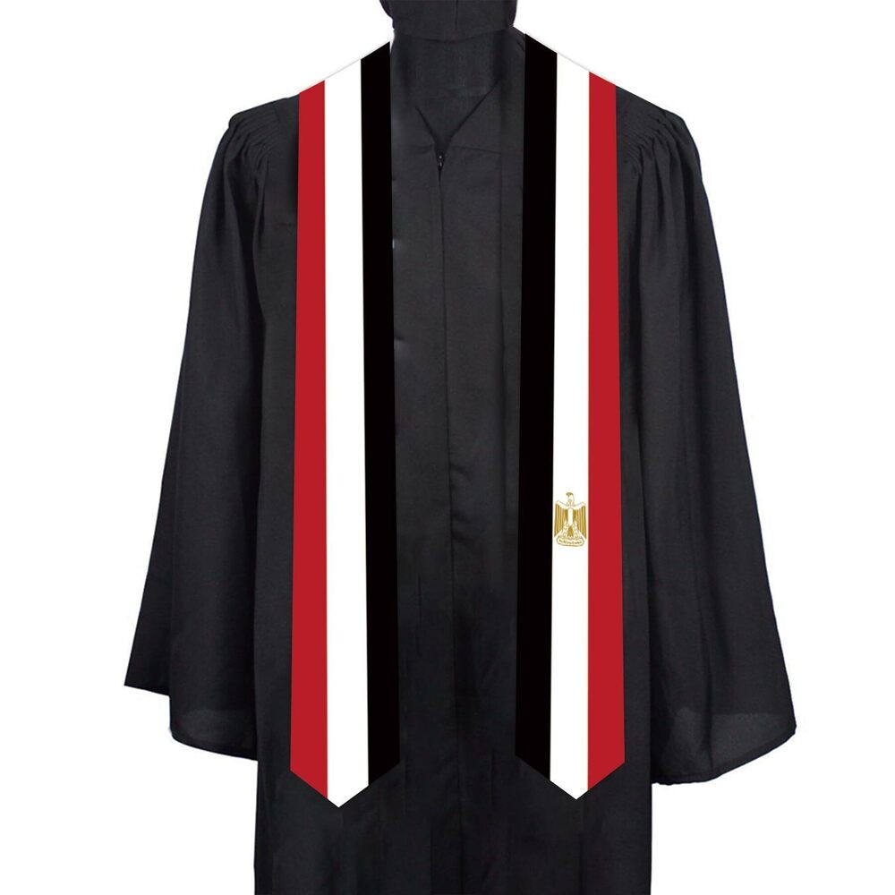 2993 Egypt Country flags Graduation Stole scarf class of 2025 Graduation